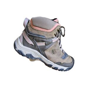 Keen Ridge Flex Mid WP Womens 9.5 |Brown/Pink| Waterproof Hiking Boots